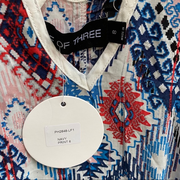 House of Three Sundress Mini SZ 8 NWT - Picture 4 of 6